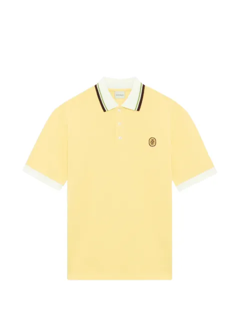 Drôle De Monsieur D Mirror logo-embroidered polo shirt Yellow LPL152CO264