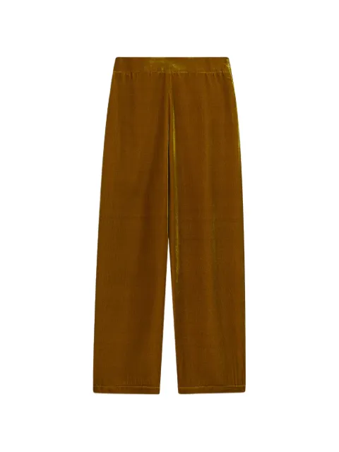 MOMONÌ Pascal pleated velvet trousers Yellow 266MMOPA03326629MO