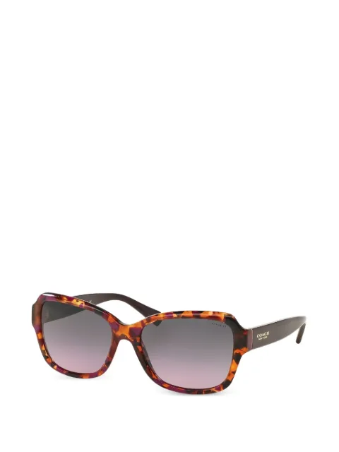 Coach tortoiseshell-effect square-frame sunglasses Brown HC8160
