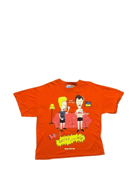 Better with Age graphic-print T-shirt Orange BWA179