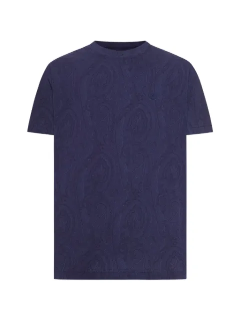 ETRO paisley-print T-shirt Blue MRMA0002AK17D
