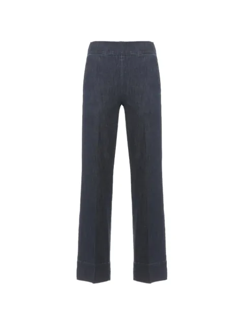CIGALA'S elasticated-waistband pressed-crease jeans Blue 195DSB09011