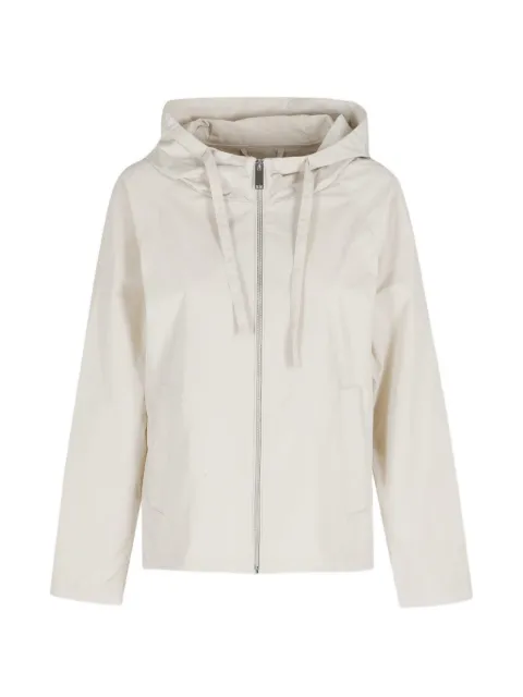 OOF WEAR hooded pleated-back jacket Neutrals 261WOOF08000OOME