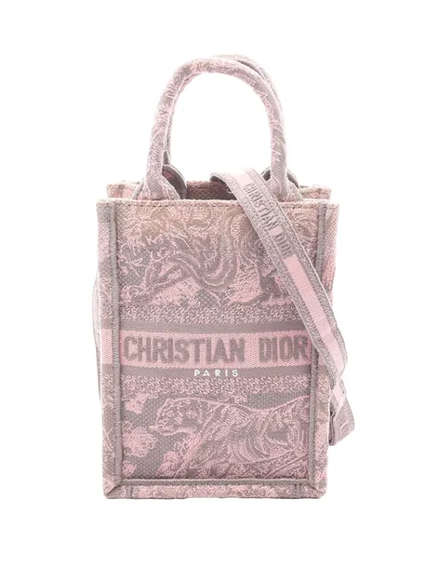 Christian Dior Pre-Owned 2010-2026 Mini Toile de Jouy Vertical Book Tote satchel Pink 3A6D6T0ADE95NHUX