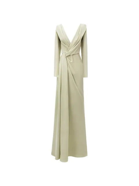 Gemy Maalouf draped cut-out dress Neutrals EDR251984LD