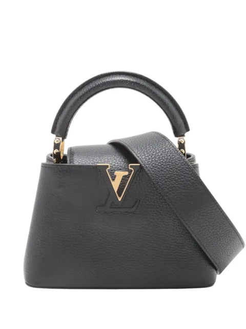 Louis Vuitton Pre-Owned 2021-2026 Taurillon Mini Capucines satchel Black 9VT78KRUW84WTVTO