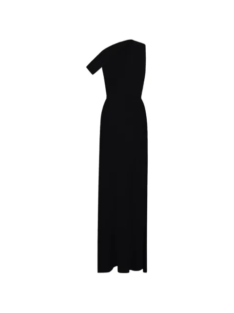 Gemy Maalouf one-shoulder crepe dress Black GMS236977LD