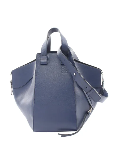 Loewe Pre-Owned 2010-2026 Medium Leather Hammock satchel Blue F4SS4OBRCL1EZ3EK