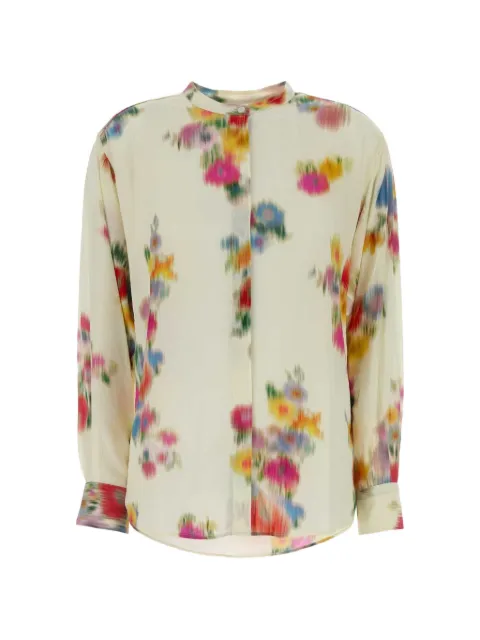 MARANT ÉTOILE Catchell floral-print shirt Neutrals CH0080FAD3J02E