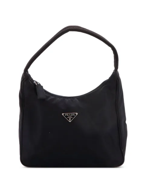 Prada Pre-Owned Tessuto Mini hobo bag Black O70E995Y6O9XY2UM