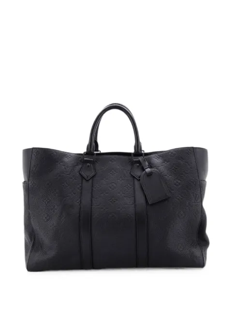 Louis Vuitton Pre-Owned Sac Plat 24H Bag Monogram Taurillon Leather shoulder bag Black EVGXYNIAHVHSD8AO