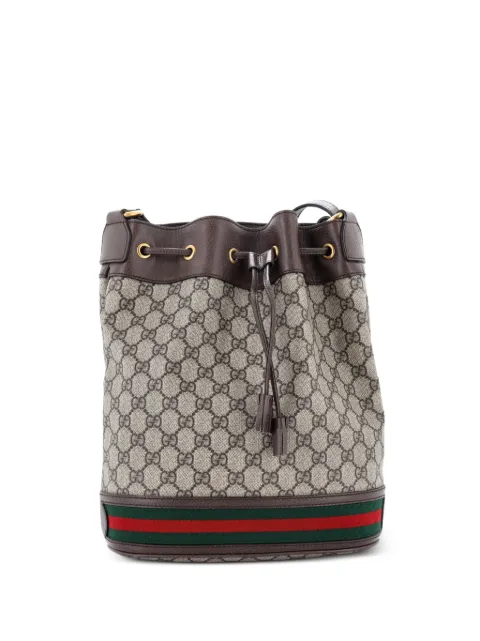 Gucci Pre-Owned Ophidia GG Coated Canvas Medium bucket bag Brown A729FMM9AZ6FI8DR