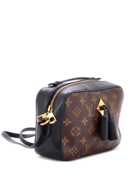 Louis Vuitton Pre-Owned Saintonge Handbag Monogram Canvas with Leather crossbody bag Black 6S7XSM3C9GGGPCOV