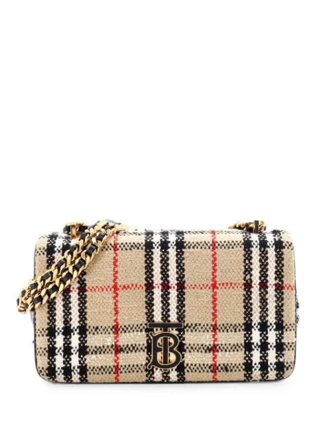 Burberry Pre-Owned Lola Vintage Check Tweed Small shoulder bag Neutrals 3MT56K13QQSM4ADR