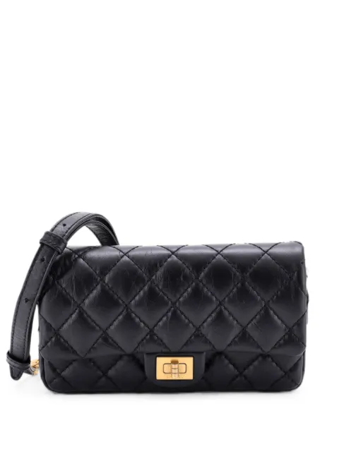 CHANEL Pre-Owned Reissue 2.55 Quilted Aged Calfskin belt bag Black 1OICT41N4PQ31P54