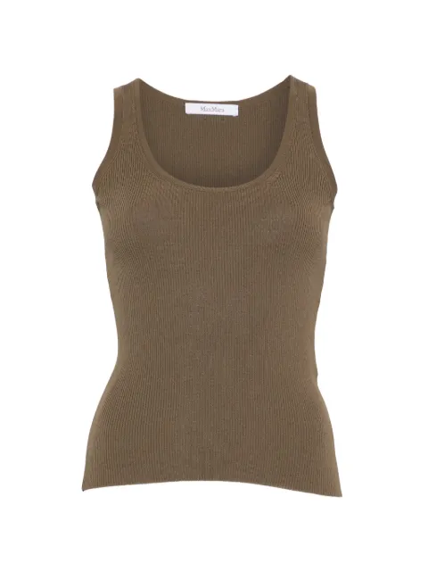 Max Mara Editta ribbed-knit tank top Green 2621366161600