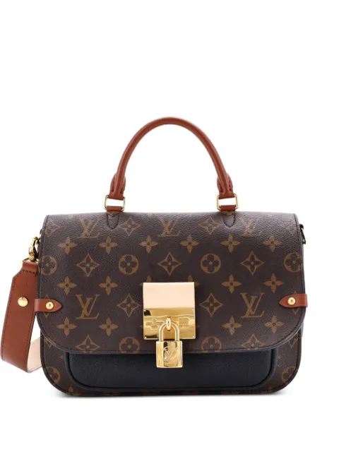 Louis Vuitton Pre-Owned Vaugirard Handbag Monogram Canvas with Leather satchel Black YZQSKI5BE4Z014C4