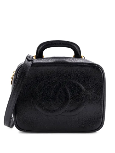 CHANEL Pre-Owned Timeless Zip Around Vanity Case Caviar Small satchel Black 2YOCSBIVDTSFZLG2