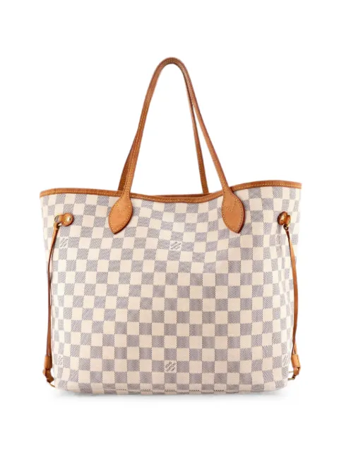 Louis Vuitton Pre-Owned Neverfull NM Damier MM tote bag White 2PT2N4EVD26UXXQY