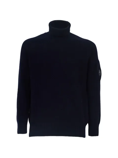 C.P. Company Lens turtleneck sweater Blue 21CMKN086A110149A888