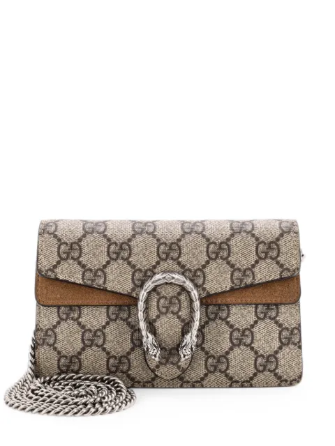 Gucci Pre-Owned Dionysus Bag GG Coated Canvas Super Mini crossbody bag Brown TK89IXKV204CUDR5