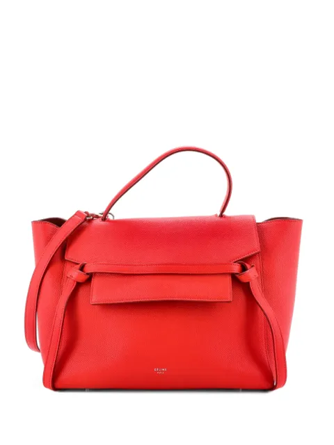 Celine Pre-Owned Belt Bag Textured Leather Mini shoulder bag Red 62JJ83NTNYXYQZHI