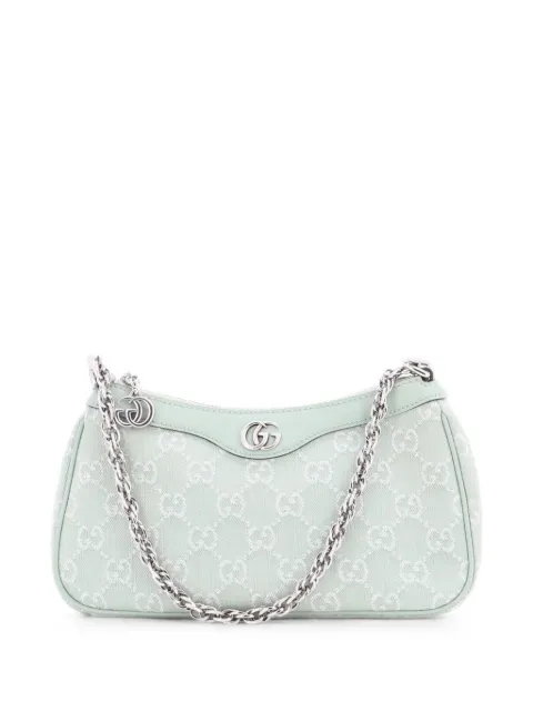 Gucci Pre-Owned Ophidia Zip Pochette GG Denim Small shoulder bag Green 1SXX7HCFWSZZIYCJ