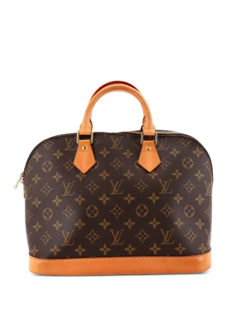 Louis Vuitton Pre-Owned Alma Handbag Monogram Canvas PM satchel Brown 1NSTLGNLBT3Q3Z8U