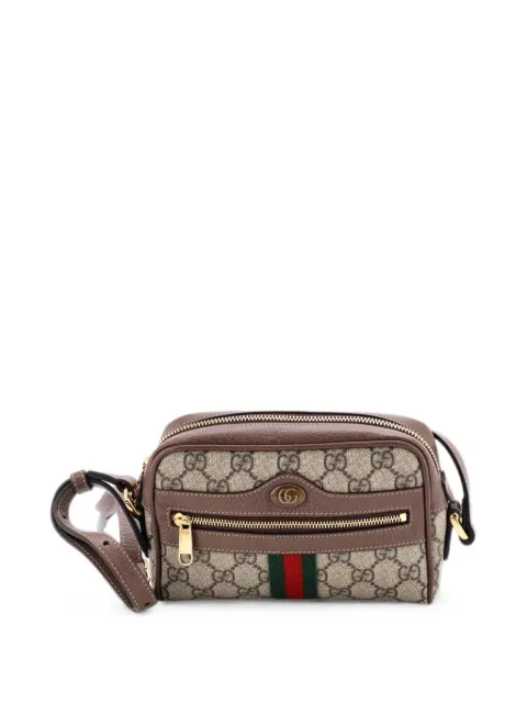 Gucci Pre-Owned Ophidia Shoulder Bag GG Coated Canvas Mini crossbody bag Brown FRIJDH43VGHO2779