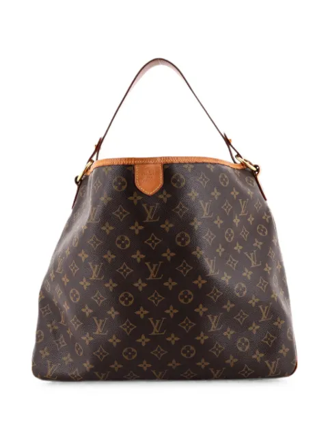 Louis Vuitton Pre-Owned Delightful Handbag Monogram Canvas MM hobo bag Brown G1DQX8OOZ31ZZQI1