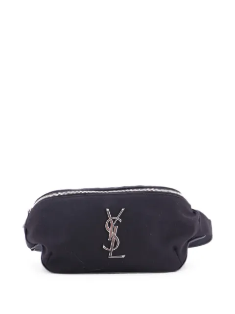 Saint Laurent Pre-Owned Classic Monogram Canvas belt bag Black 9TYTLLOLIUP3O6QM