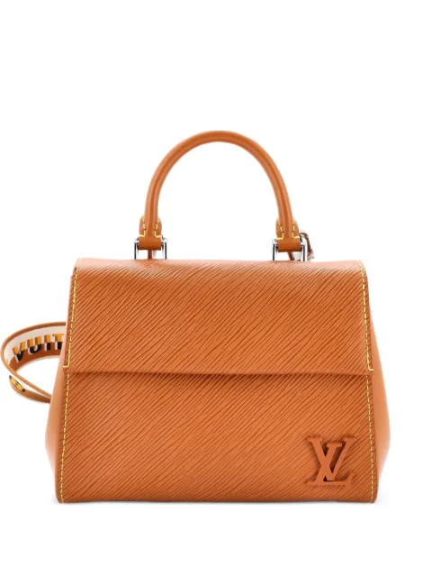 Louis Vuitton Pre-Owned Cluny Top Handle Bag Epi Leather Mini satchel Brown 84WEKZZMZUYLYX9I
