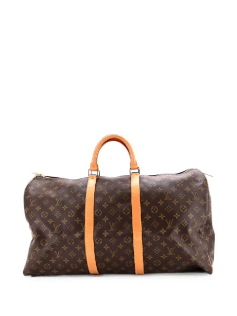 Louis Vuitton Pre-Owned Keepall Bag Monogram Canvas 55 travel bag Brown 7BC58CKBXPDY6A2G