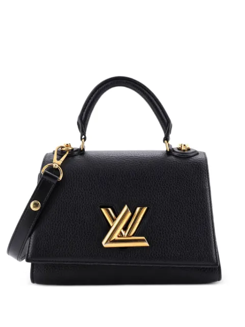 Louis Vuitton Pre-Owned Twist One Handle Bag Taurillon Leather PM satchel Black RZJ86ZAKF5I8VIXN
