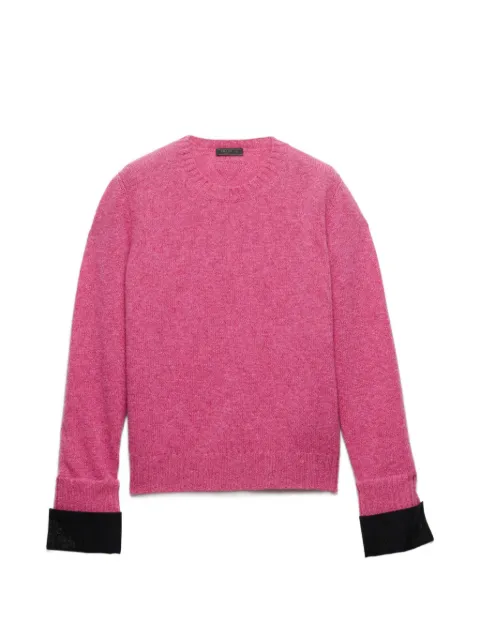 Prada Shetland wool crew-neck sweater Pink UMF353SEAO198K