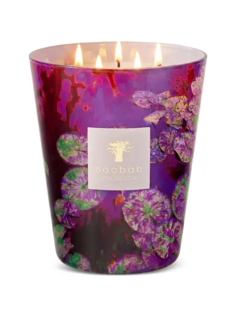 Baobab Arty Flowers grande flower-print candle Purple MAX24AFLI
