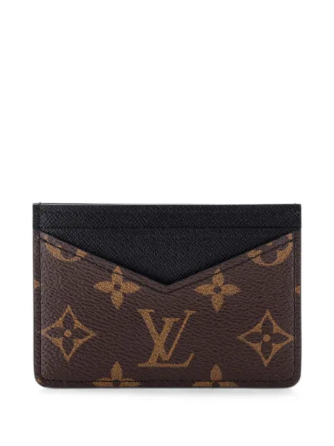Louis Vuitton Pre-Owned Neo Macassar Monogram Canvas card holder Black 15UQKM20IHENA6AH