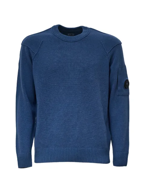 C.P. Company Lens crew-neck sweater Blue 21CMKN707A110149A871