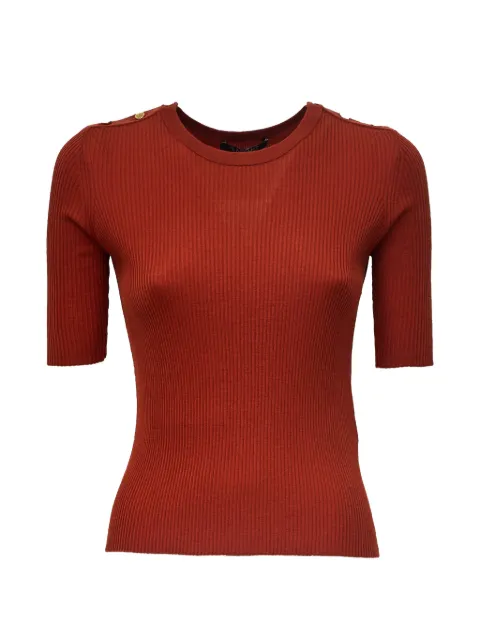 'S Max Mara Riviera button-detail sweater Orange 2629366081