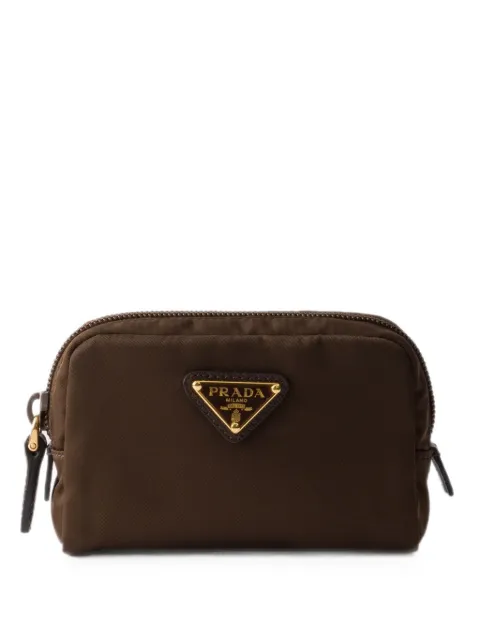 Prada micro Re-Nylon pouch Brown 1ND339R067