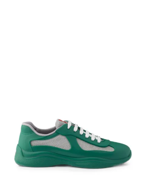 Prada Prada America's Cup soft rubber and bike fabric sneakers Green 4E6500F0253LLJ