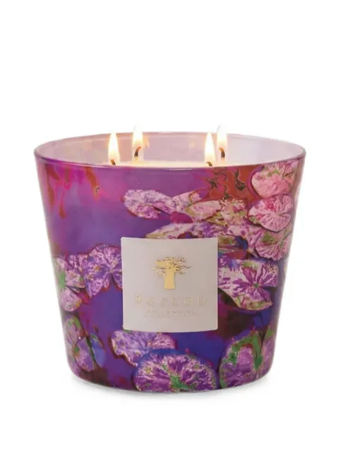 Baobab Arty Flowers signature floral-print candle Purple MAX10AFLI