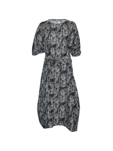 Henrik Vibskov graphic-print dolman-sleeve dress Black AW26STUDF315