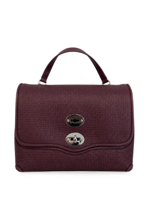 Zanellato small Postina textured-finish tote bag Brown 0709602330000