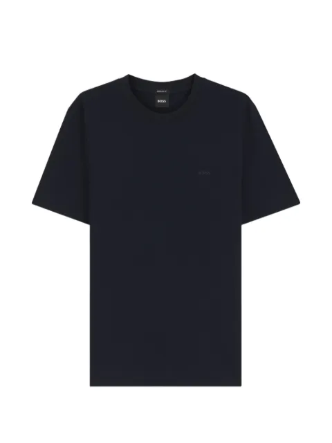 BOSS logo-print T-shirt Blue 50565995