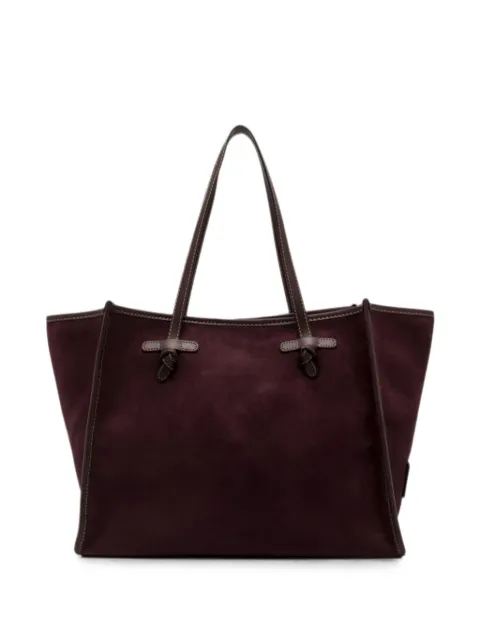 GIANNI CHIARINI Marcella suede tote bag Red BS8990CMPL