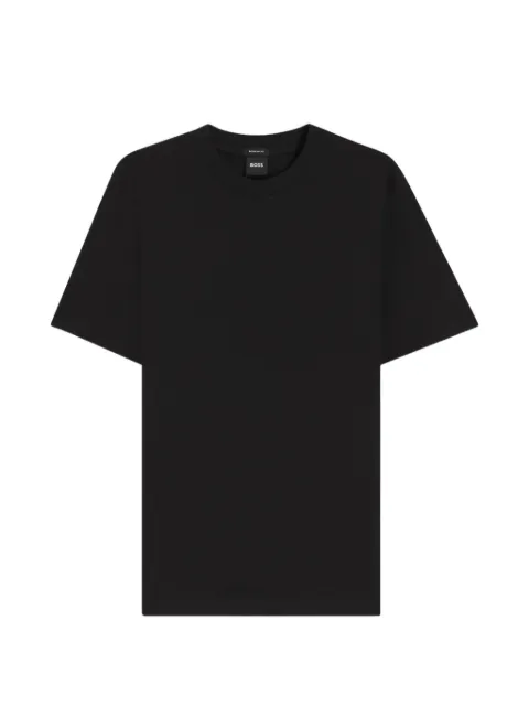 BOSS logo-embroidered T-shirt Black 50565995