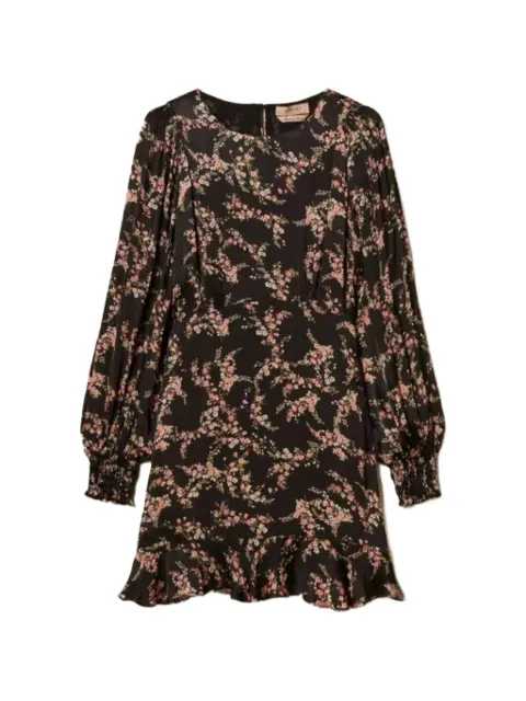 TWINSET floral-print ruffled mini dress Black 262TP275J