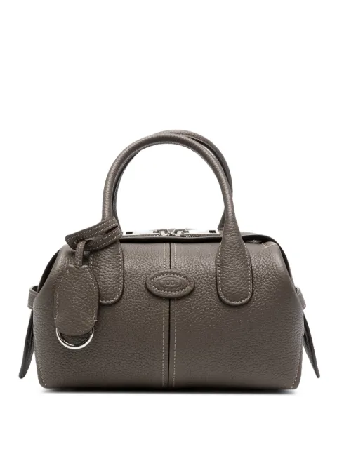 Tod's logo-patch pebbled tote bag Grey XBWDBKH0100XGA