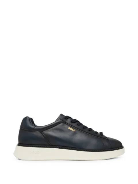 BOSS logo-print sneakers Blue 50568773